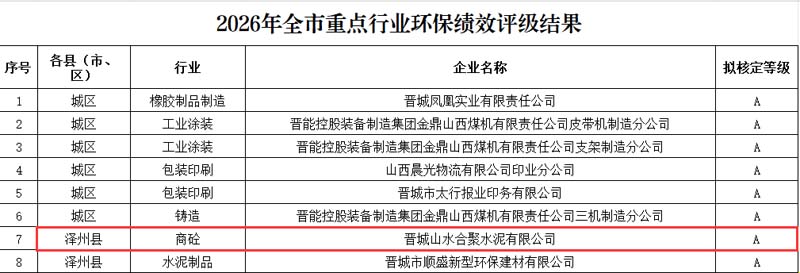 评级结果